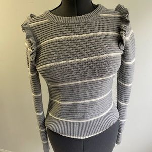 Banana Repiblic Ruffle shoulder sweater